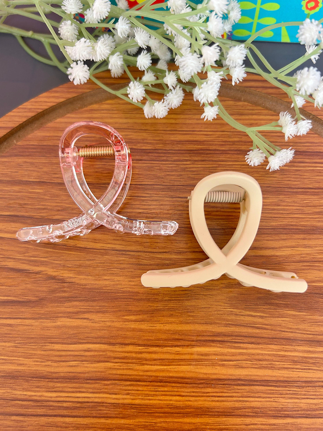 Radhya Accessories Bofeini Set of 2  Sleek Loop Hair Claw Clips