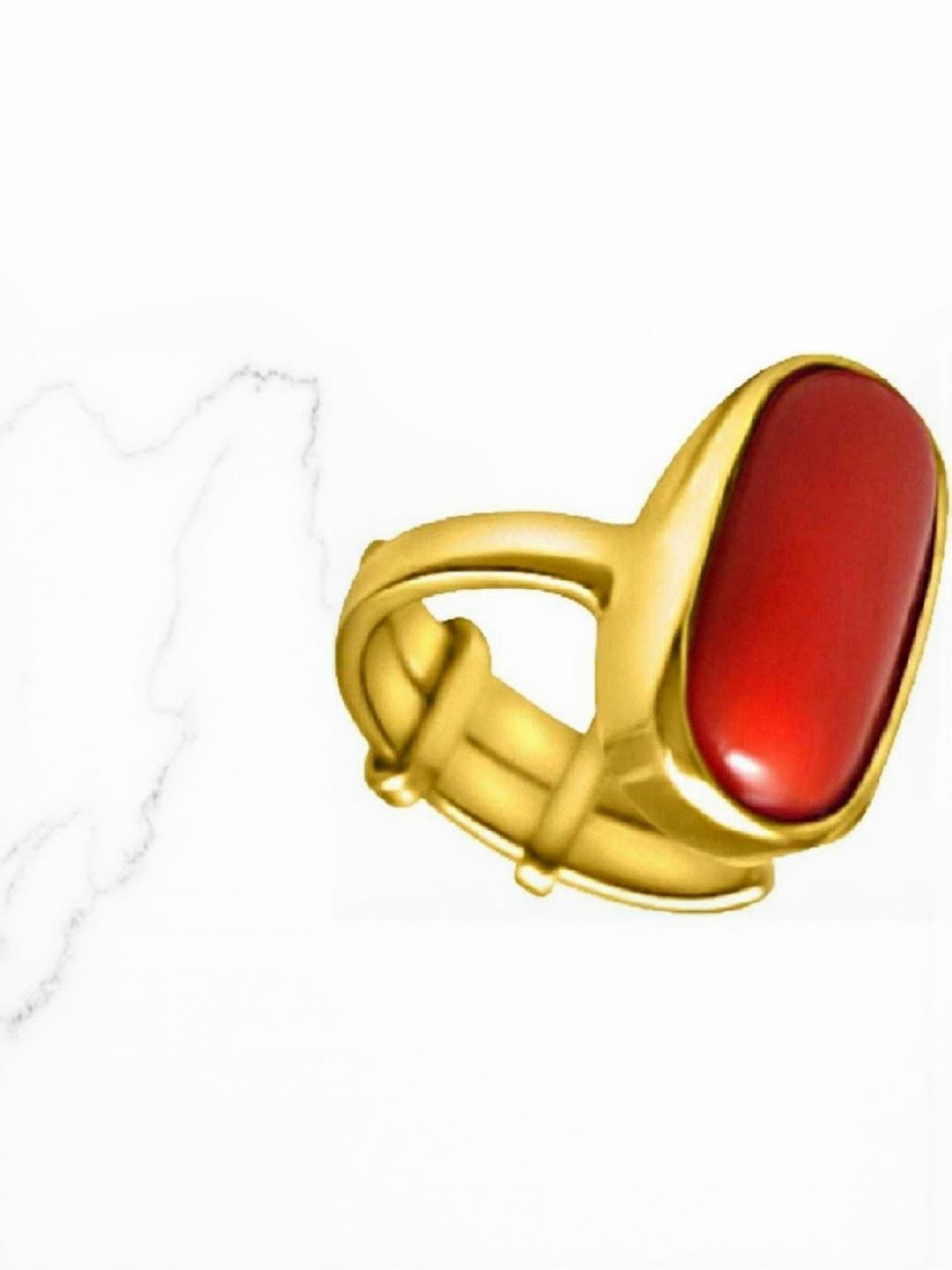 GenZcomplex Adults Unisex Red Copper Finger Ring