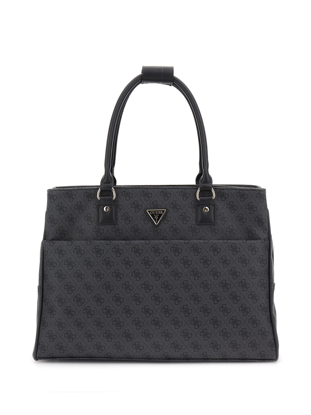 GUESS Brand Logo Printed Oversized 14 Inch Laptop Shoulder Bag