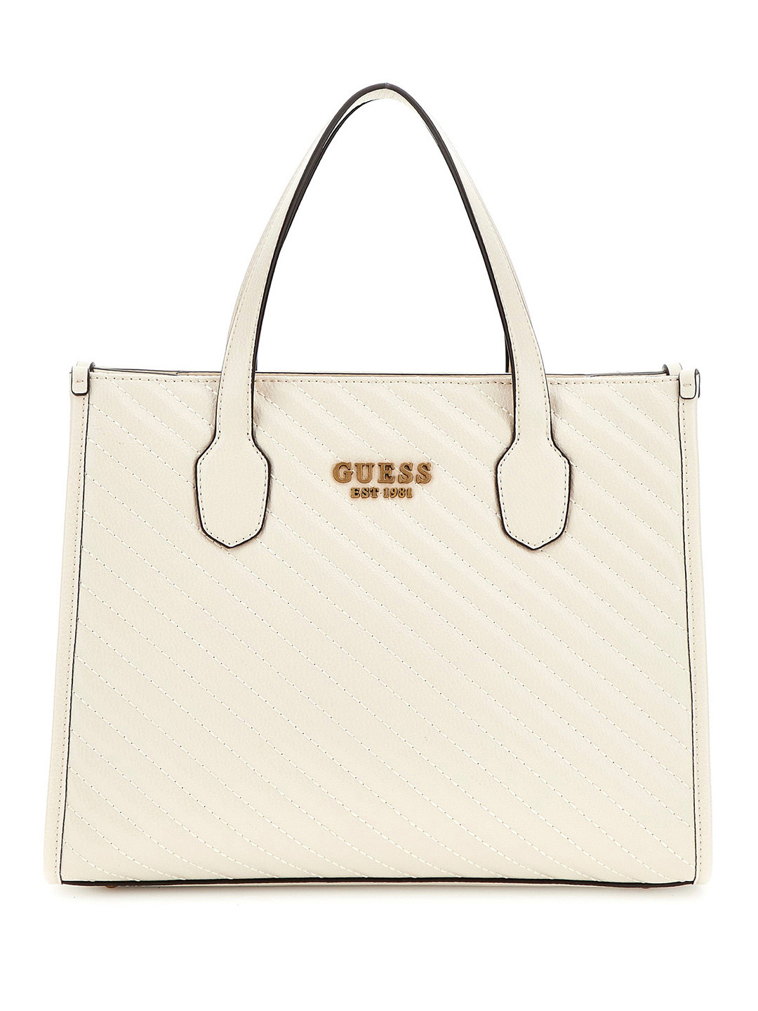 GUESS Structured Quilted Tote Bag