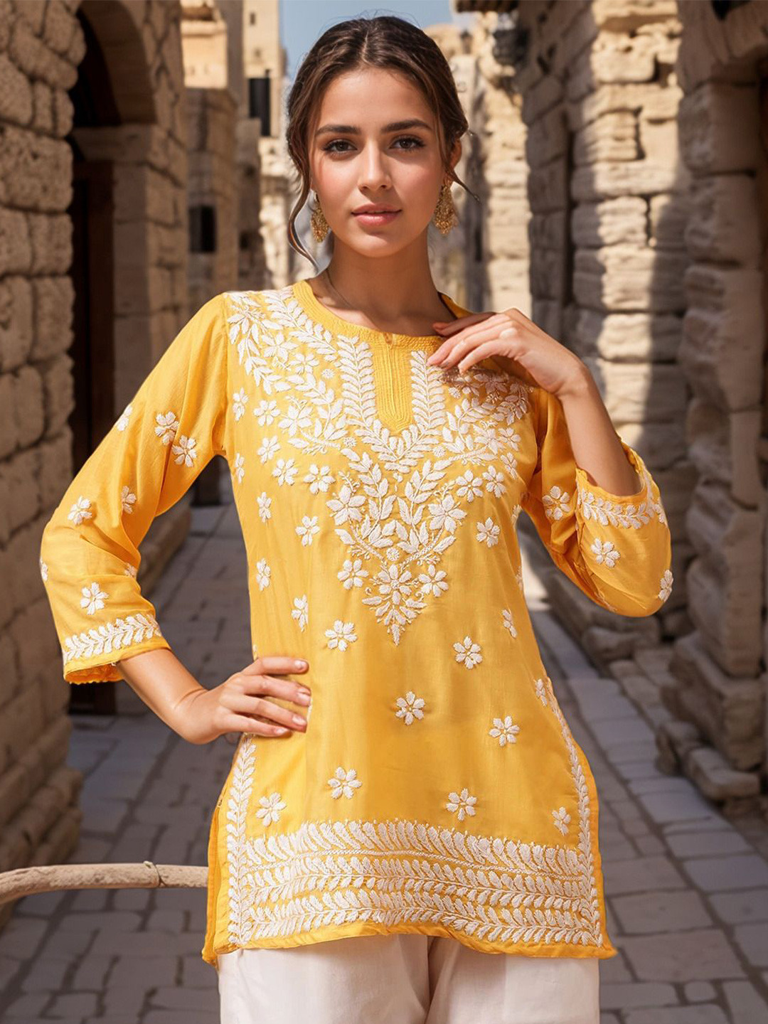 Sitaram Designer Women Ethnic Motifs Embroidered Kurta