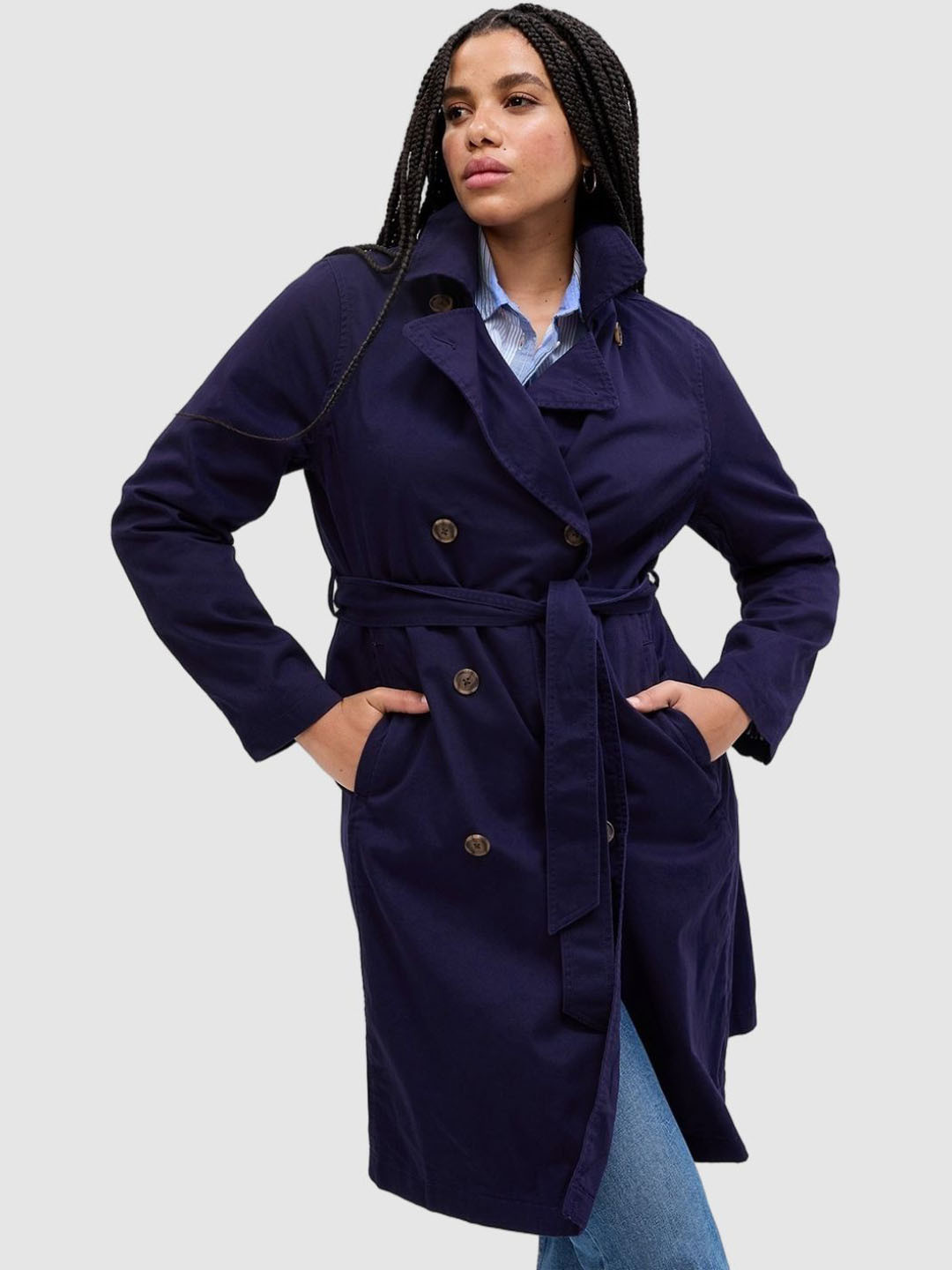 GAP Trench Coat with Tie-Up Belt