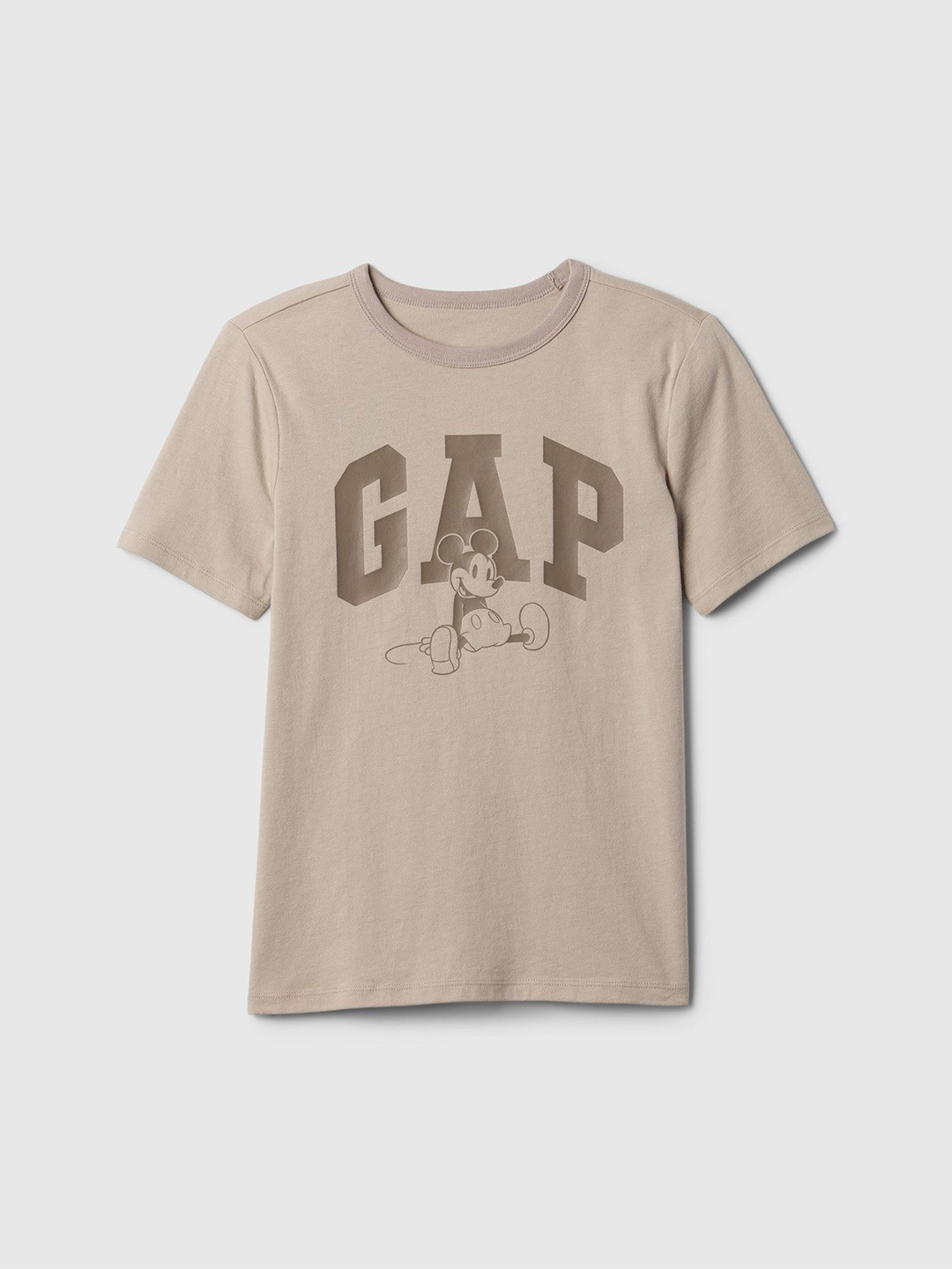 GAP Boys Brand Logo Printed Round Neck Cotton Relaxed Fit Mickey Mouse T-shirt