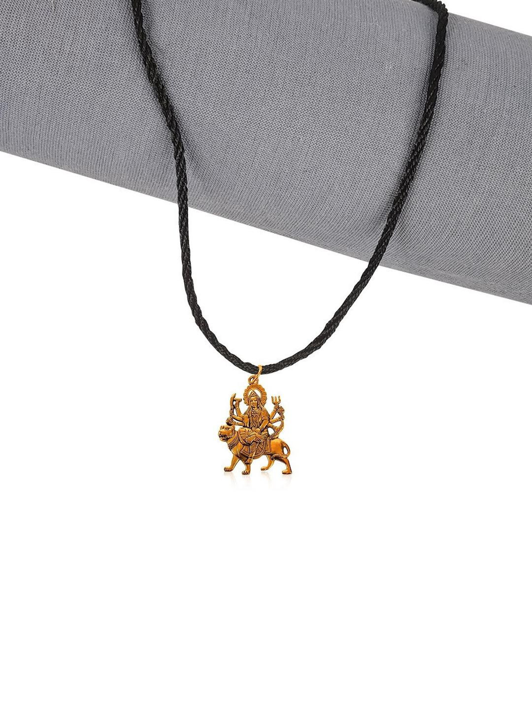 VANISHREE WORLD Gold-Plated Durga Matha Pendants