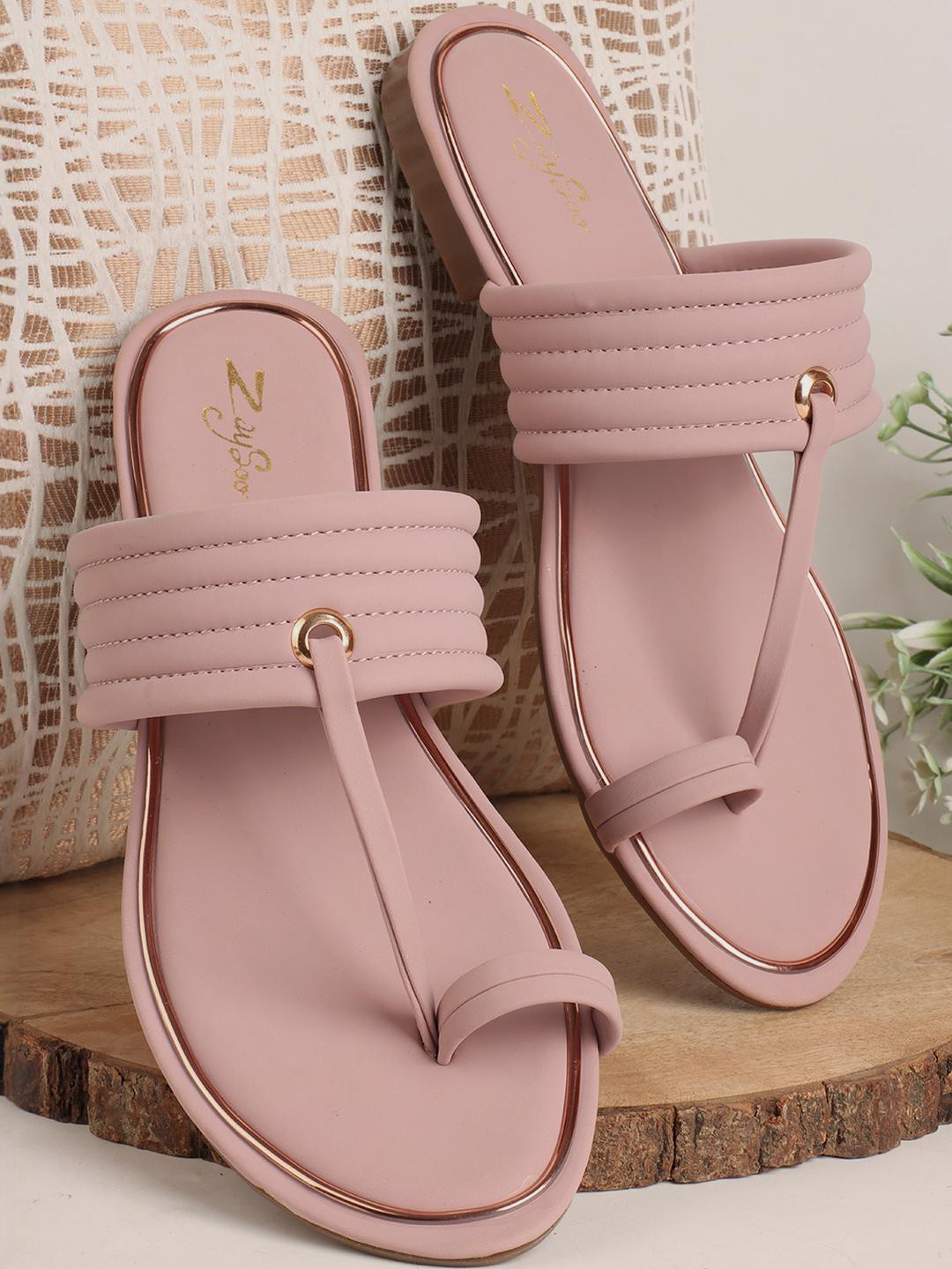 ZAYSOO Women One Toe Flats