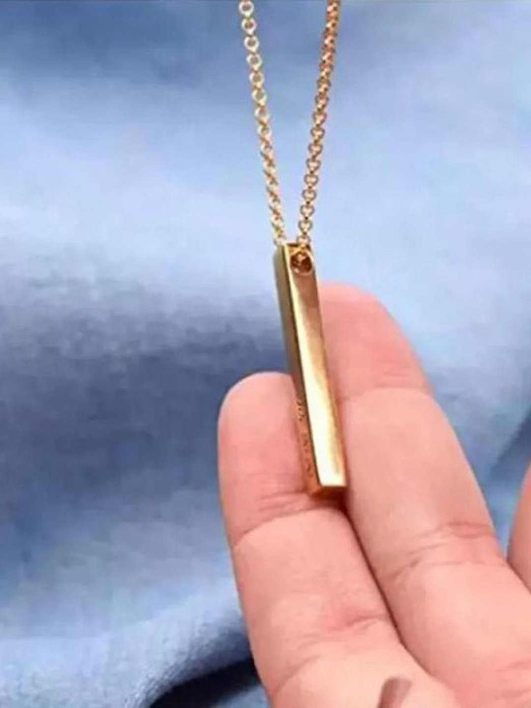 J.S ENTERPRISES Gold-Plated Geometric Pendants with Chains