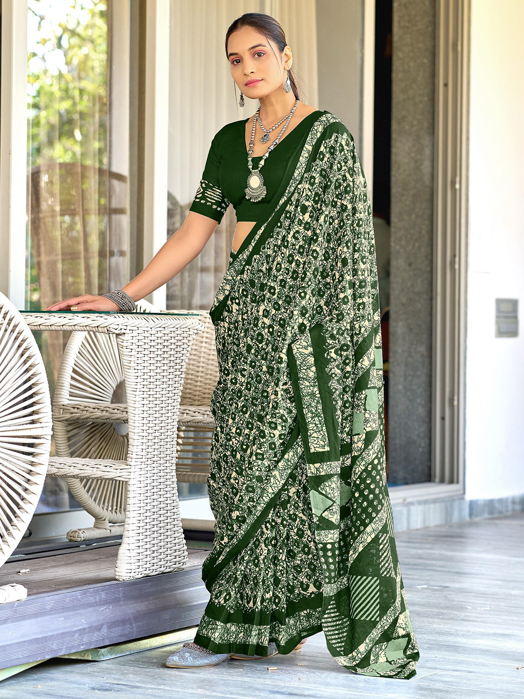 Pandadi Saree Batik Ready to Wear Block Print Sarees
