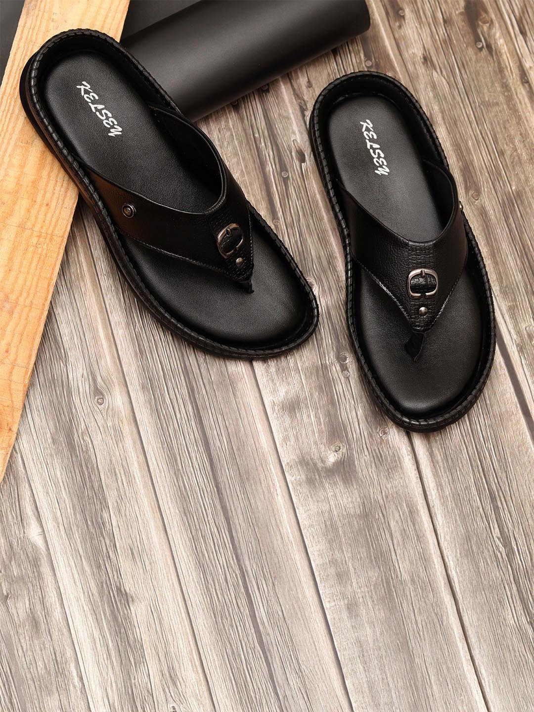 Kelsey Men Open Toe Comfort Sandals With Buckle