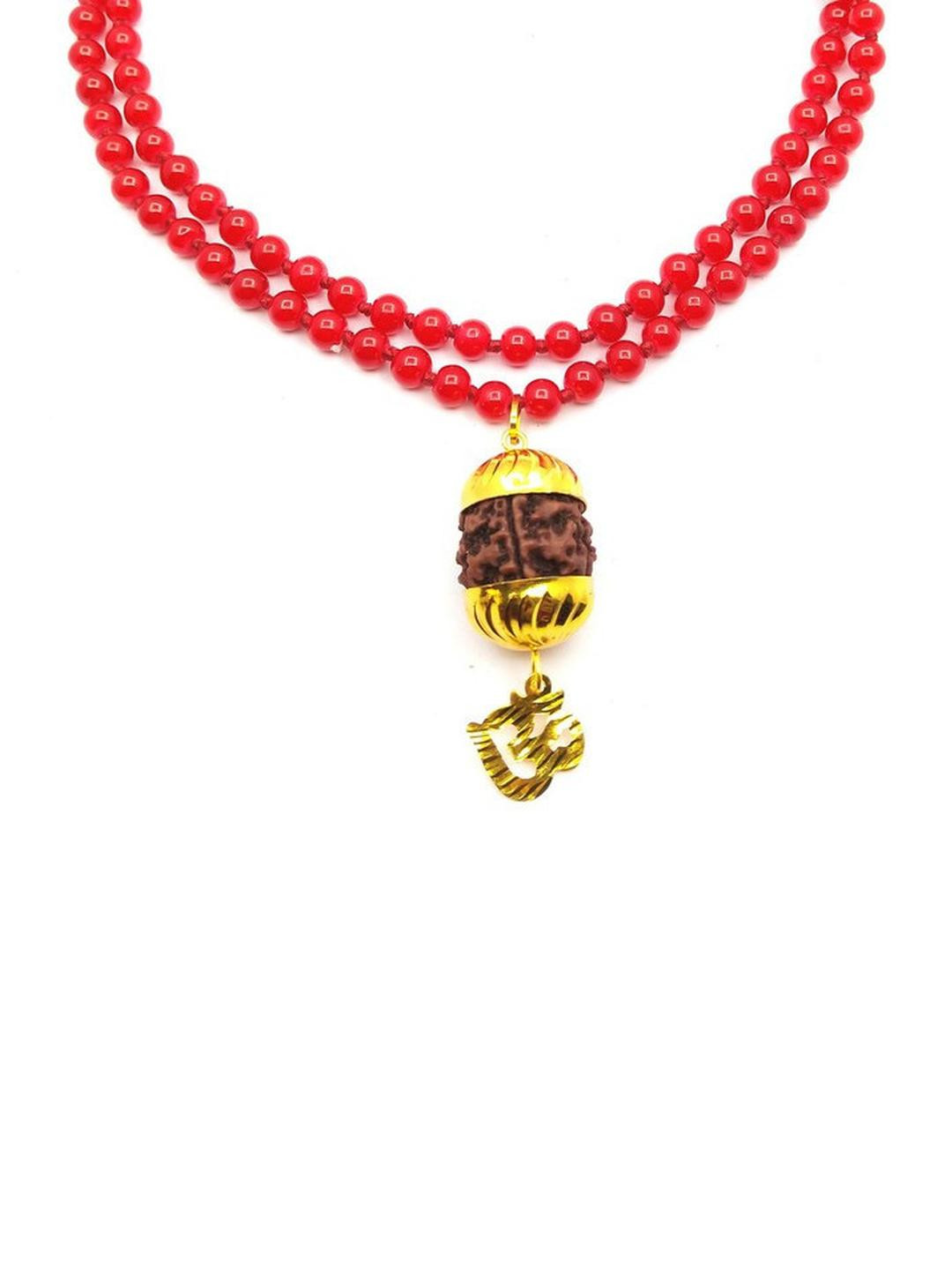 RAVIOUR LIFESTYLE Unisex Red Necklace and Chains