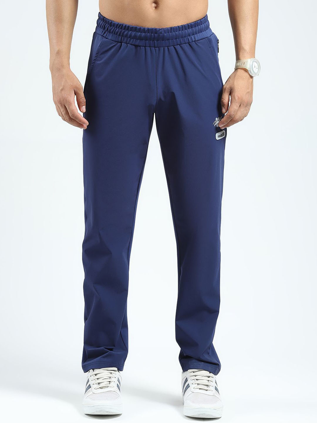 rock.it Men Brand Logo Mid-Rise Track Pants