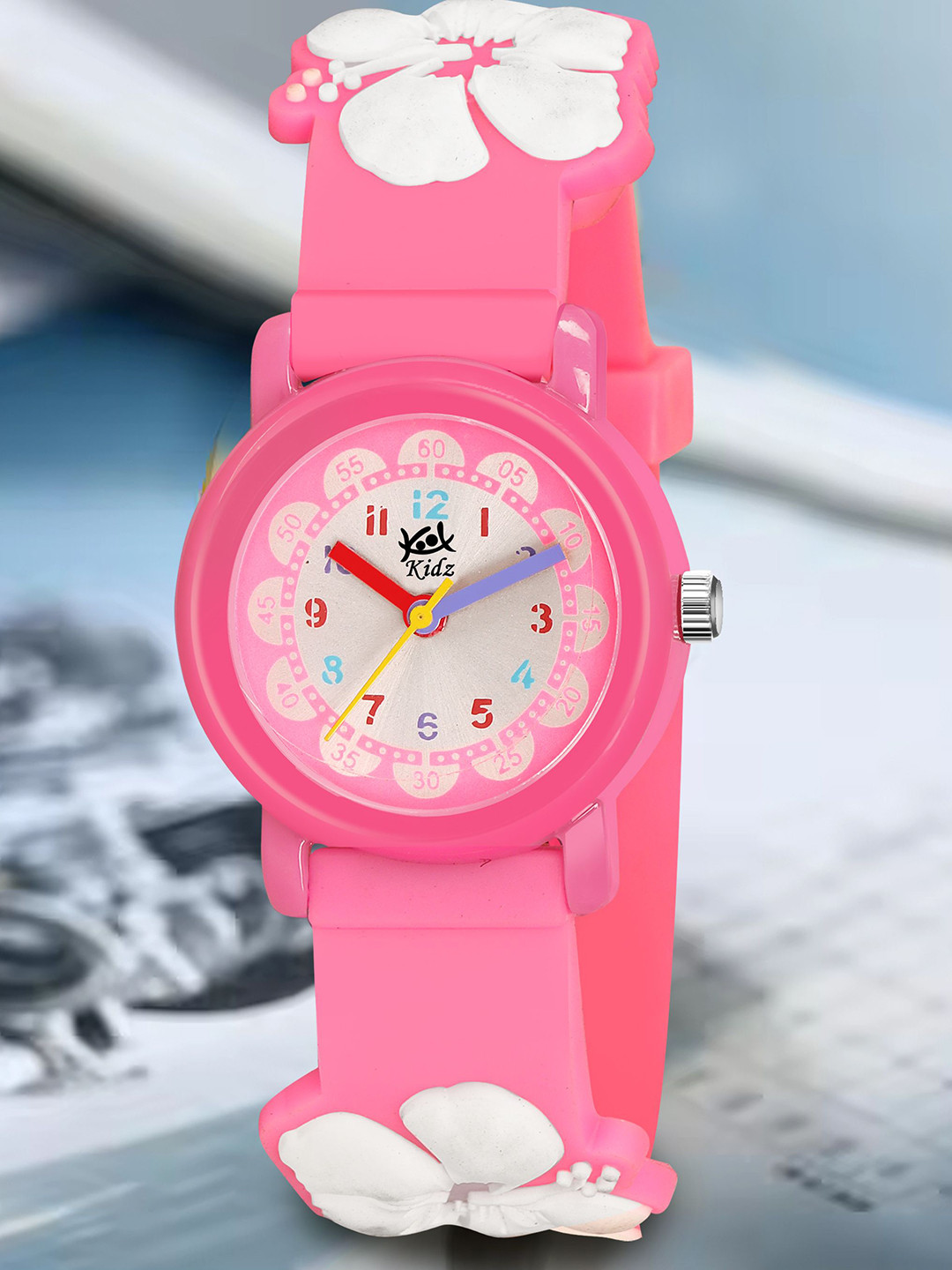 Kool Kidz Girls Printed Dial & Straps Analogue Watch Kool Kidz Girls Analogue KK 416 PK