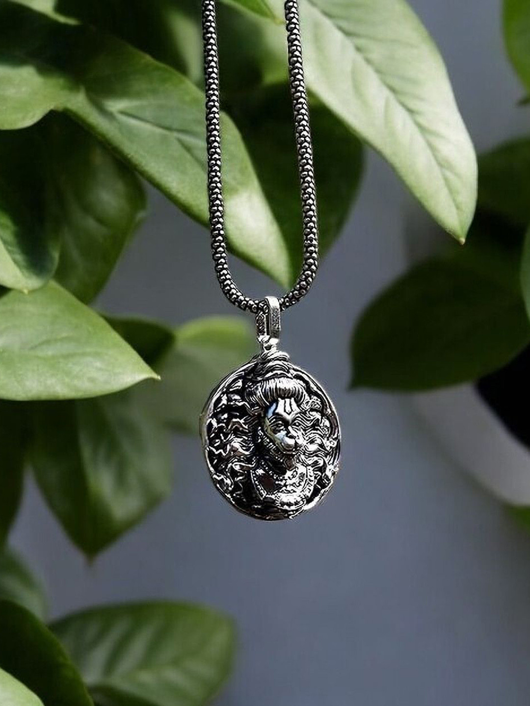 J.S ENTERPRISES Oval Pendants with Chains