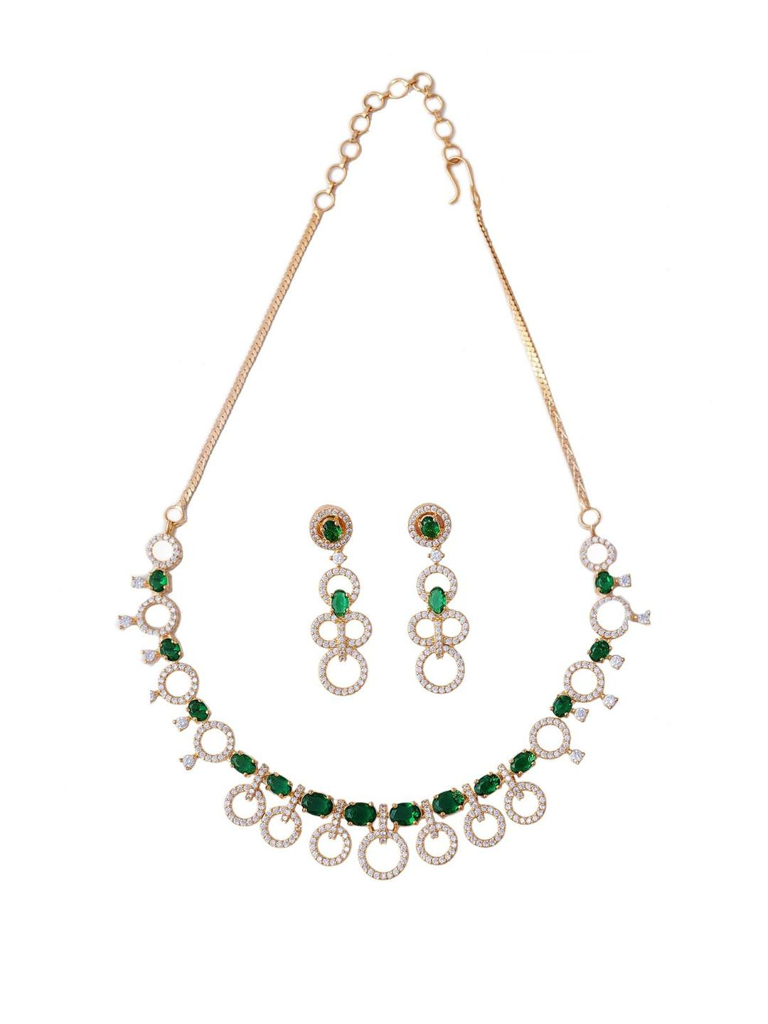 KAYRAH Cubic Zirconia Necklace and Earrings