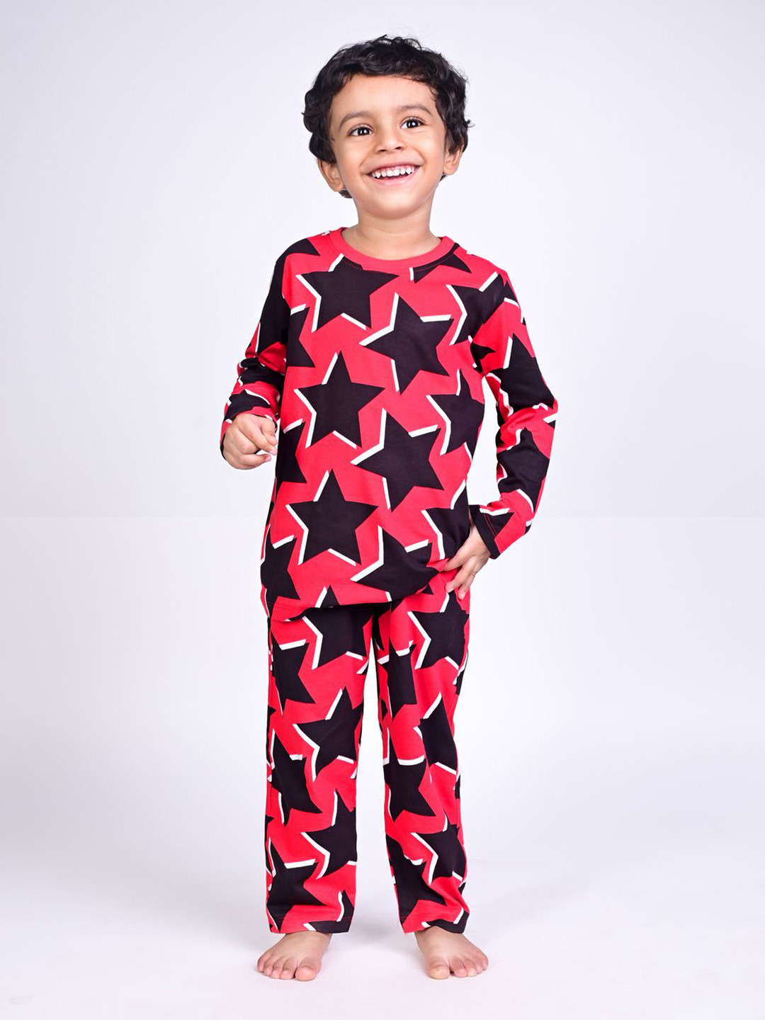 Dear to Dad Boys Printed T-shirt with Pyjamas Pure Cotton Night suits