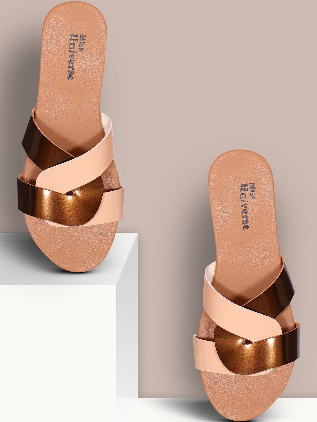 Miss Universe Women Brown Flip Flops