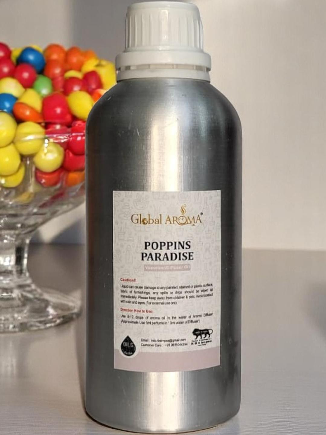 GLOBAL AROMA Grey Poppins Paradise Diffuser Oil 500ML