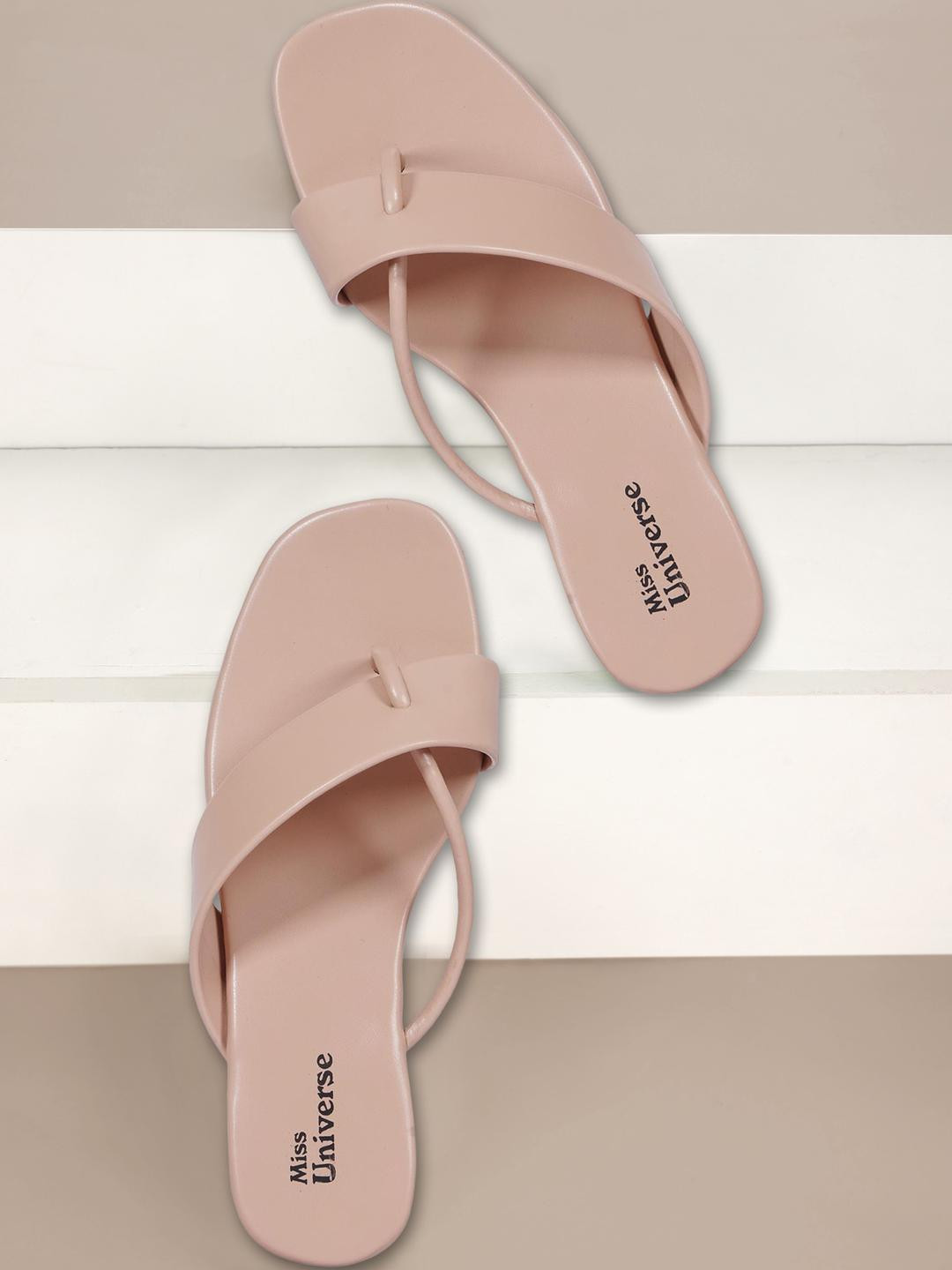 Miss Universe Women Peach Sandals