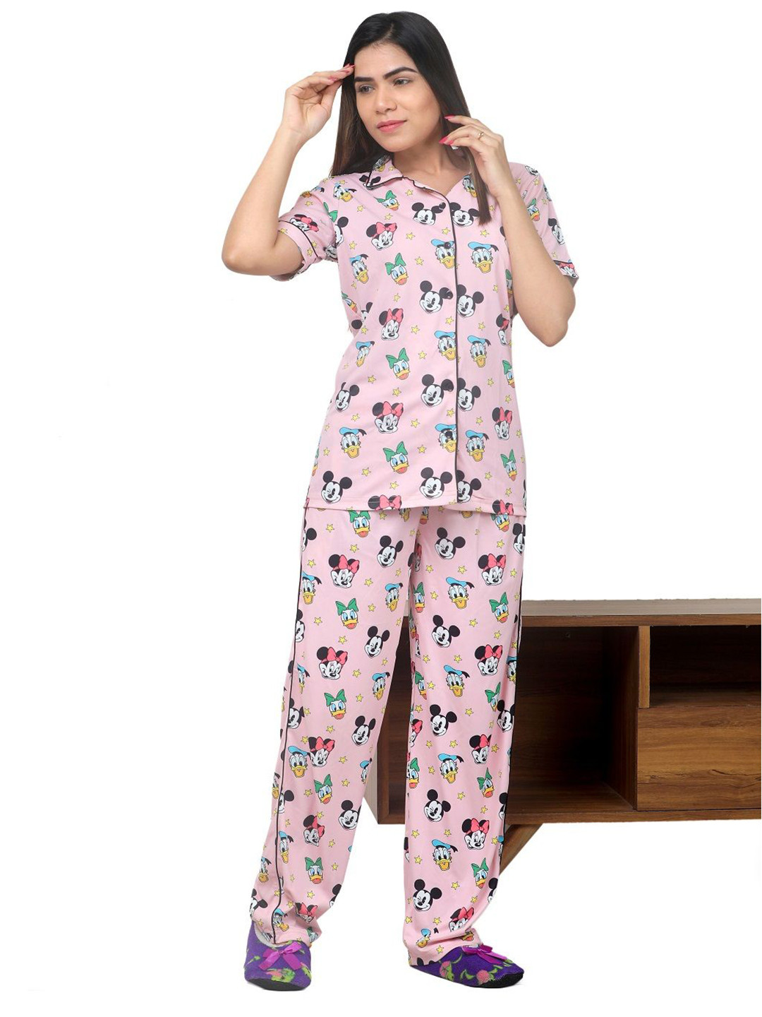 HEERALI FASHION Women Printed Night suit