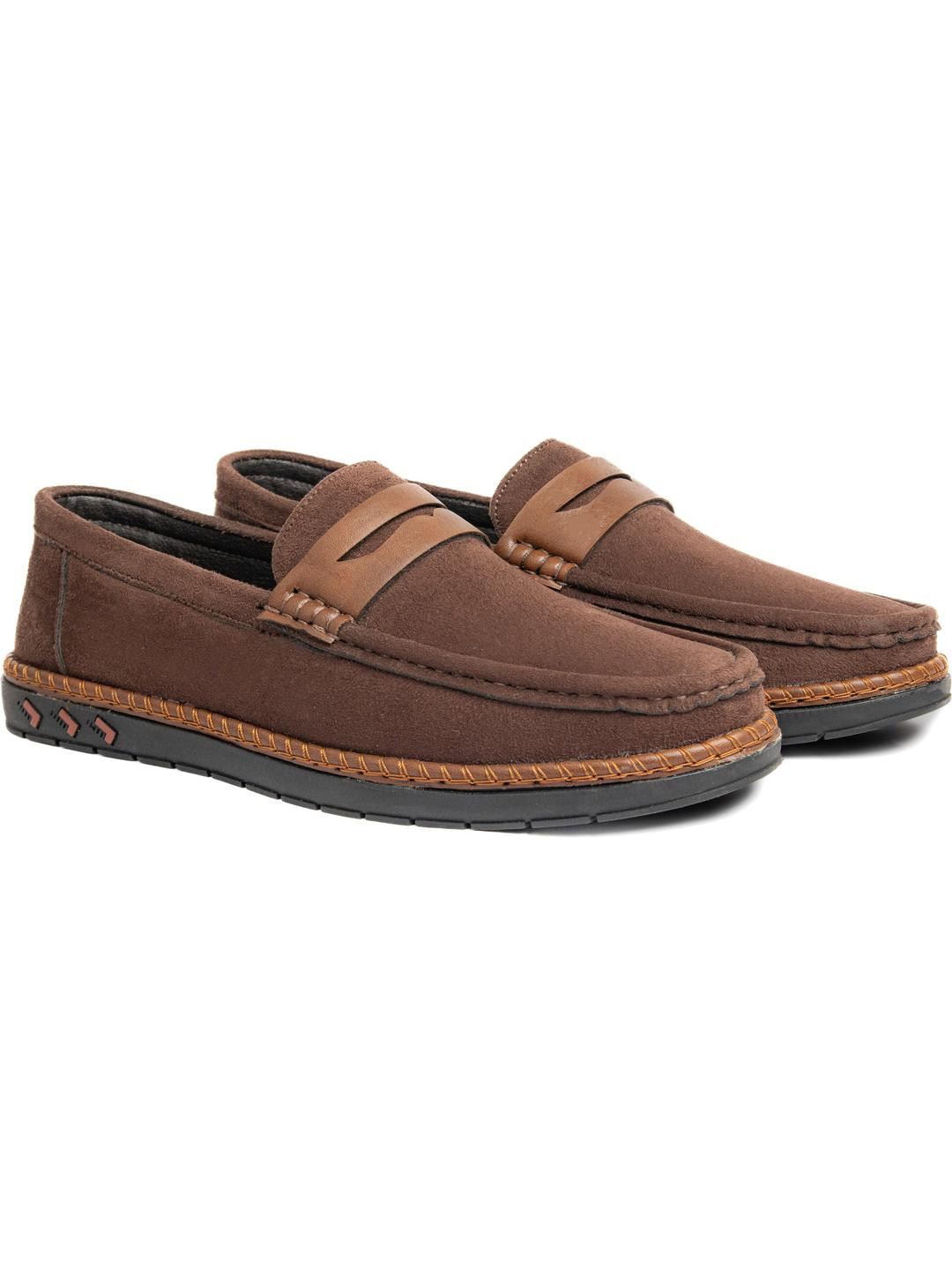 Bold Bunny Men's Brown Leather Loafers