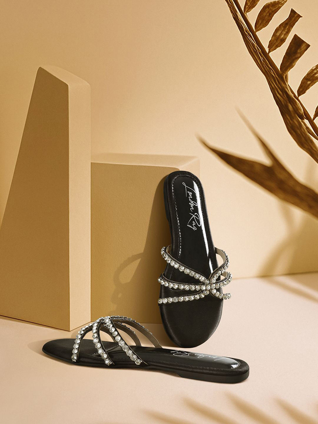 London Rag Women Embellished One Toe Flats