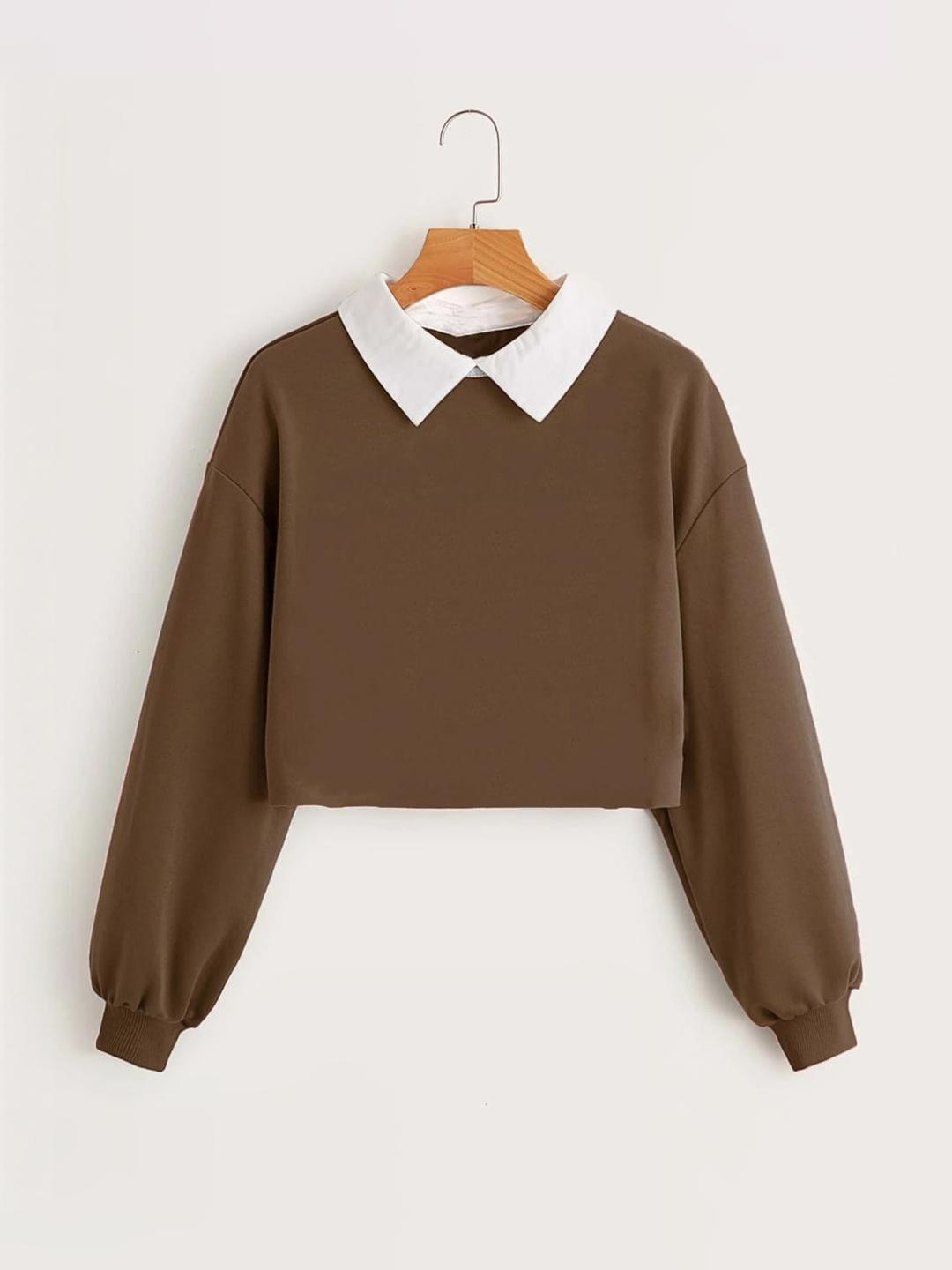 RAMADHUTA Girls Brown Tshirts