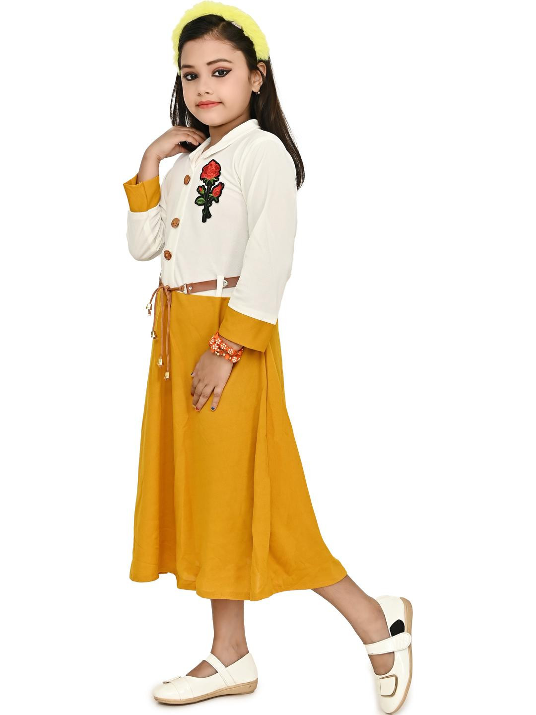NFashion Girls Yellow Dresses