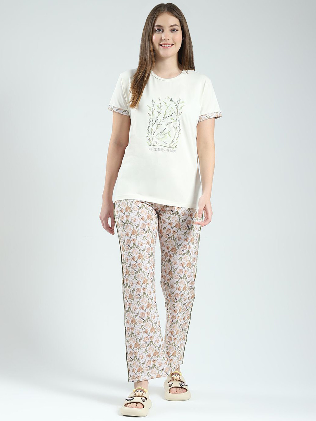Monte Carlo Women Printed Night Suit
