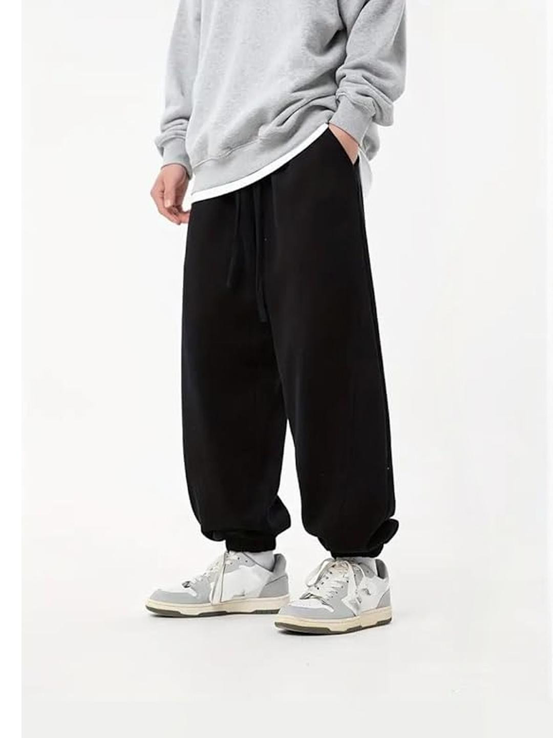 Imsa Moda Men Black Jogger Pants