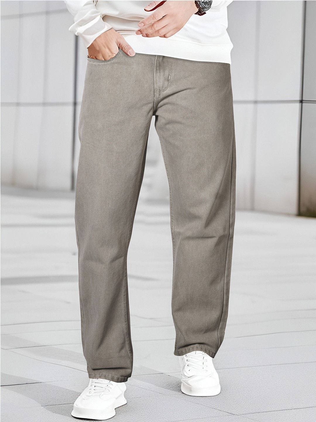 RIG BONE Men Baggy Fit Mid-Rise Jeans