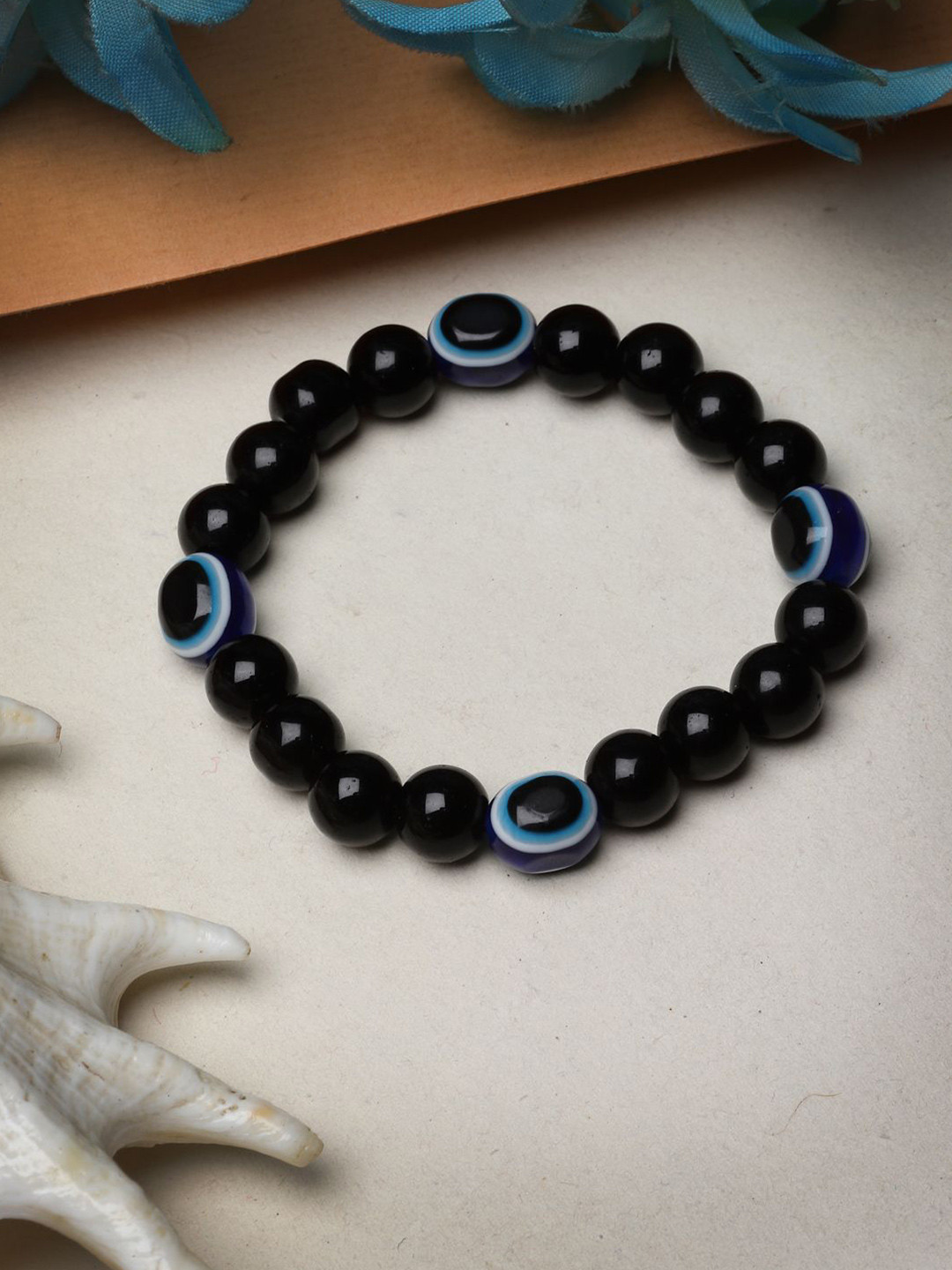 Roadster Unisex Evil Eye Beaded Adjustable Bracelet