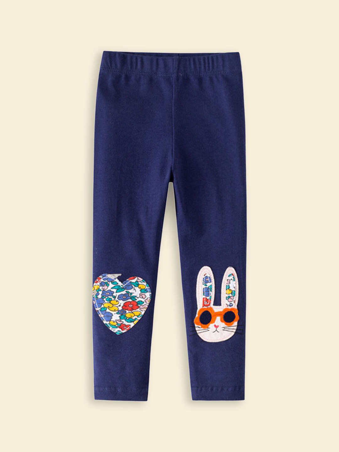 INCLUD Girls Patch Worked Ankle Length Leggings