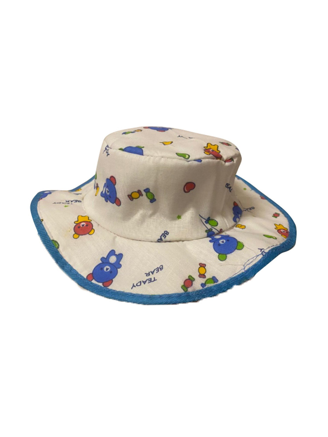 BAESD Kids Teddy Bear Printed Cotton Bowler Hat