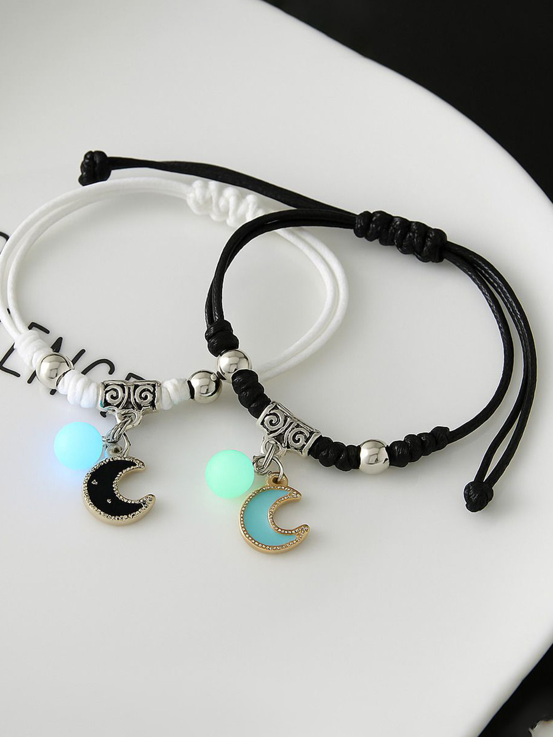 PASU FASHION Unisex Set of 2 Radium Light Luminous Wraparound Bracelets