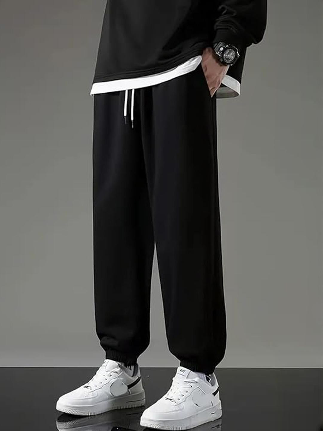 Imsa Moda Men Black Track Pants