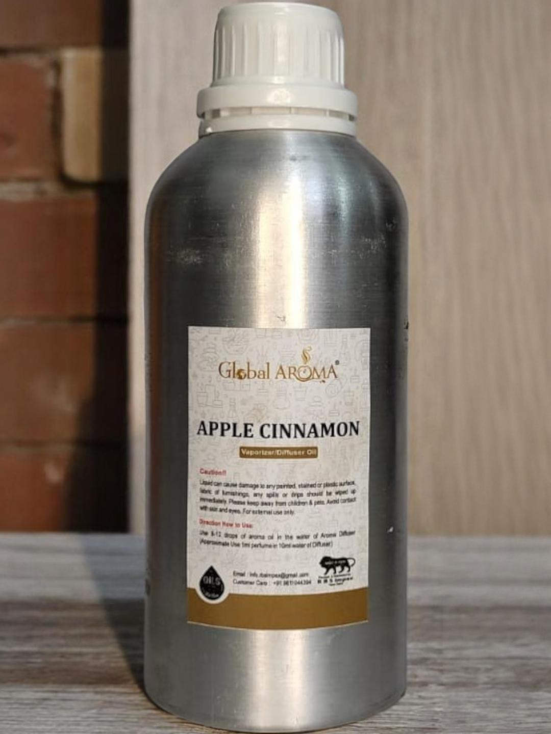 GLOBAL AROMA Sliver Toned Apple Cinnamon Diffuser Oil 500ML