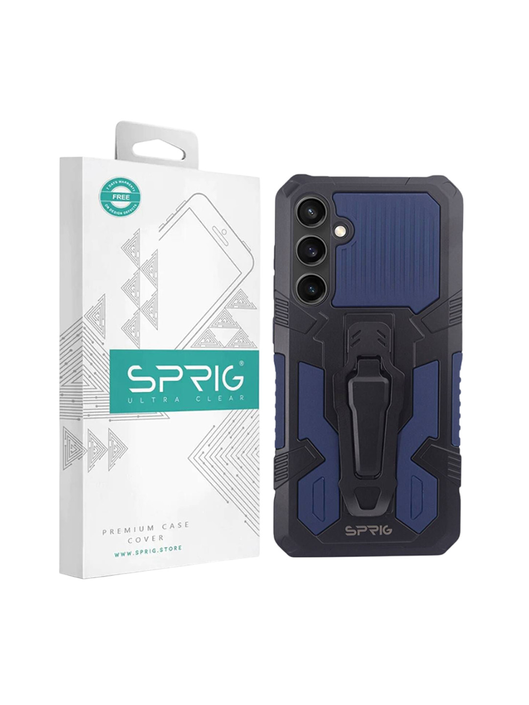 SPRIG Samsung Galaxy S23 FE Armor Case with Clip Back Cover