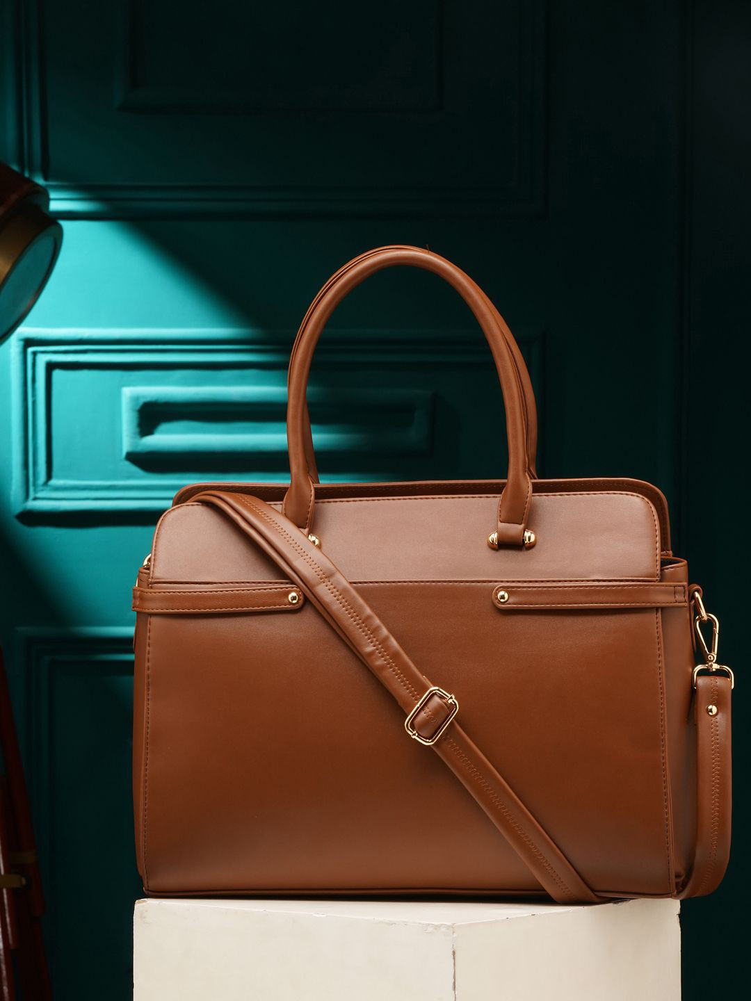 ALL ABOUT HER Ample Oversized Structured Laptop Tote Bag