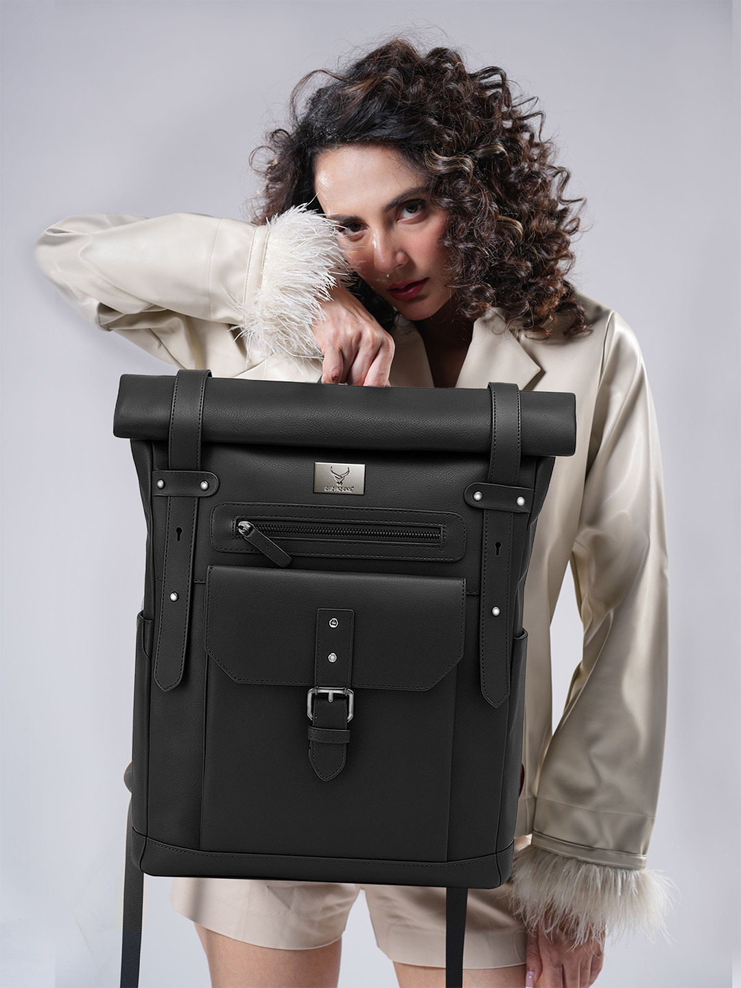 REDHORNS Urbane Pro Unisex Anti-Theft Leather Backpack