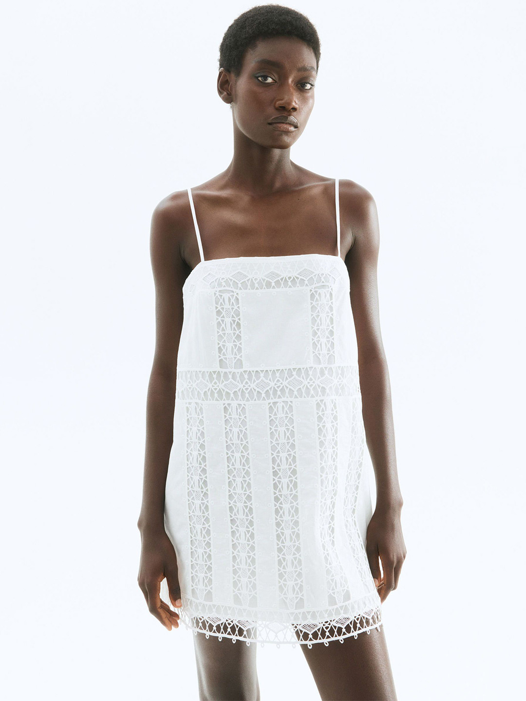 H&M Lace-Inset Strappy Dress