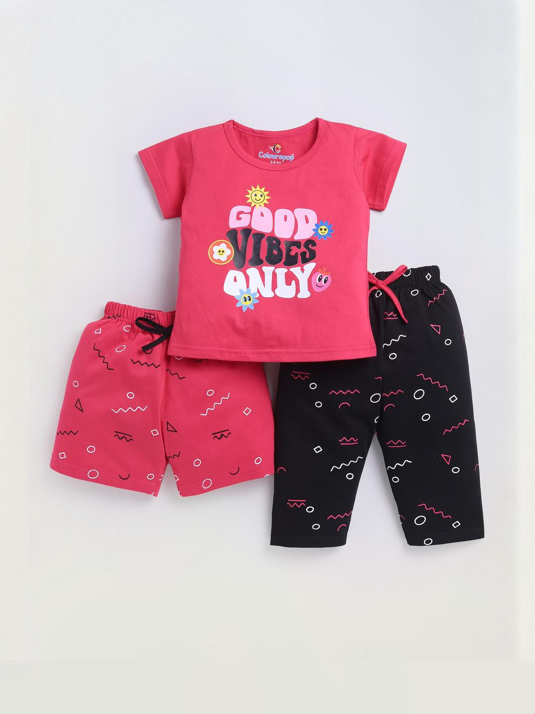 Colourspop Girls Red Clothing Set