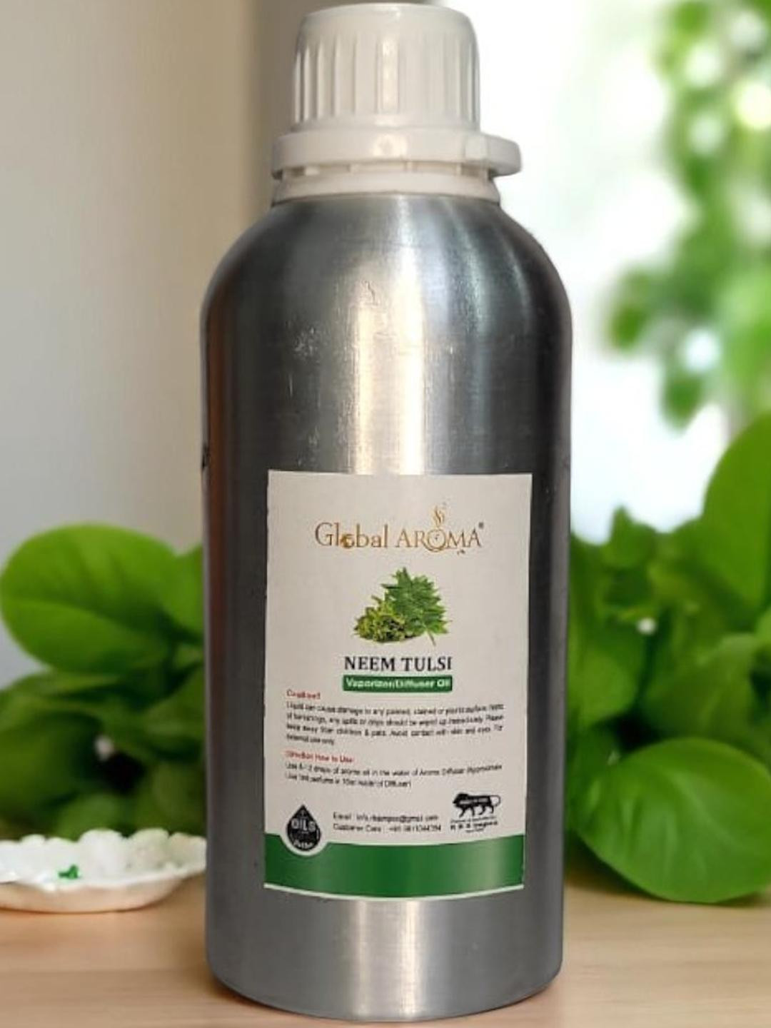 GLOBAL AROMA 500ML Neem Tulsi Diffuser Oil(500ML)