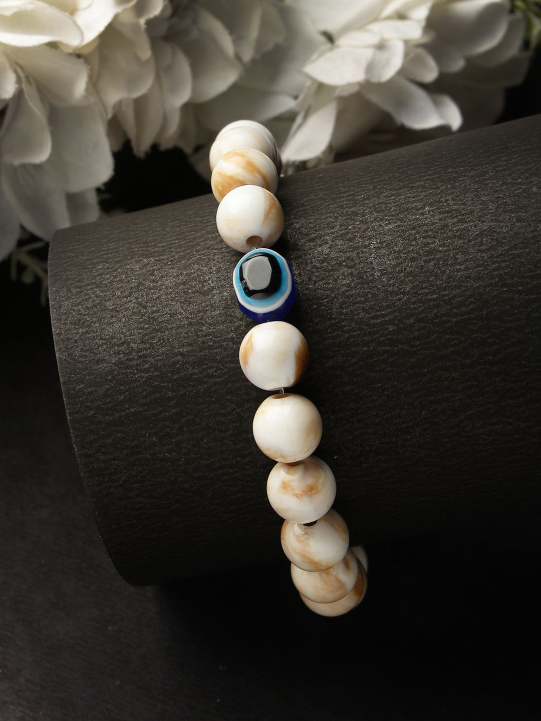 Roadster Unisex Marble Evil Eye Adjustable Bracelet
