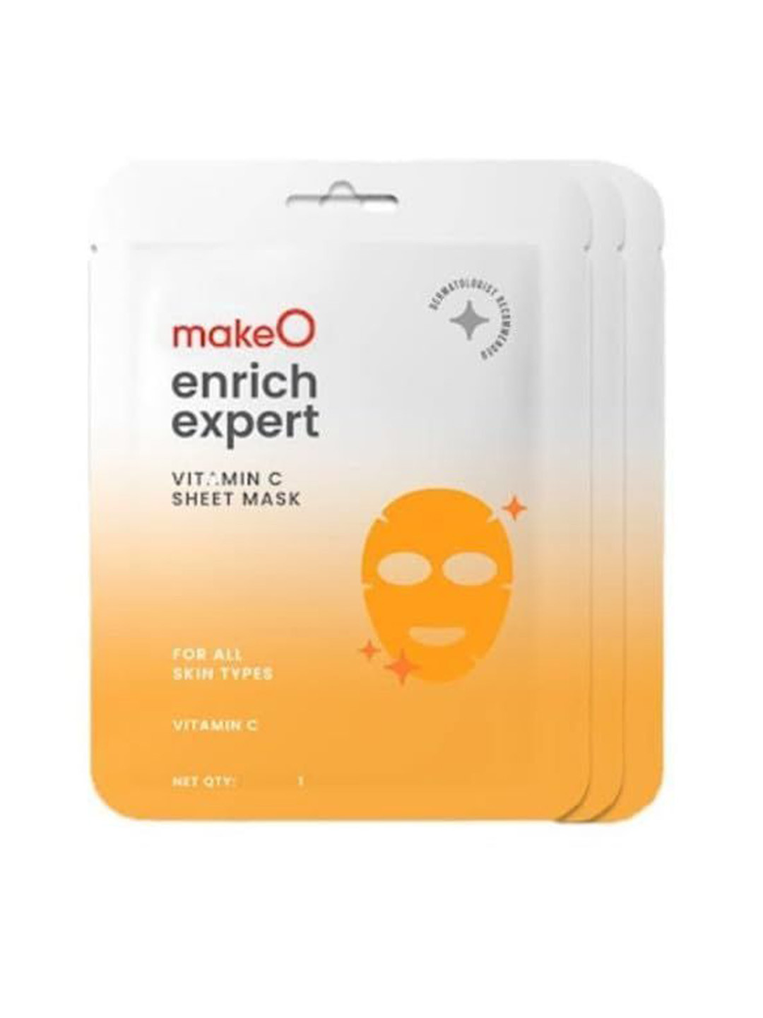 makeo Set Of 3 Enrich Expert Vitamin C Sheet Masks