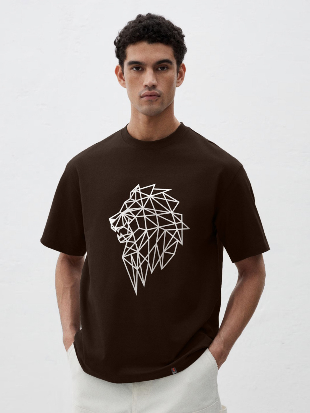 TOGS & TERRE Typography Printed Oversized Organic Cotton T-shirt