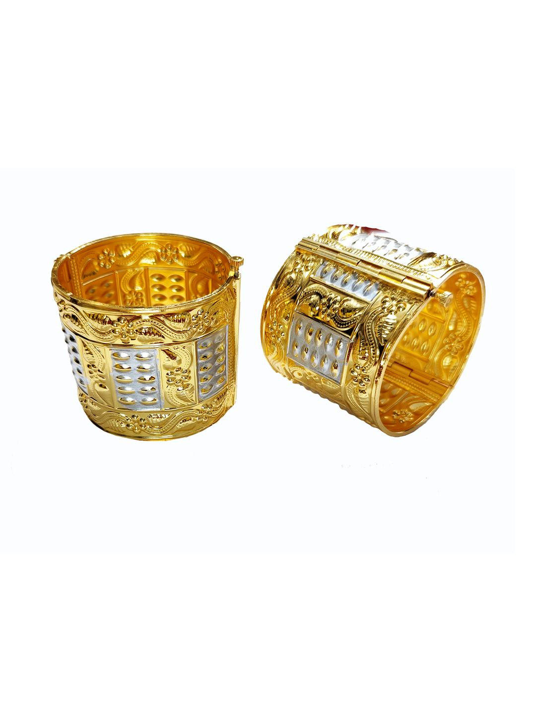 Balaji Gold Assamese Traditional Bangle Set of 2