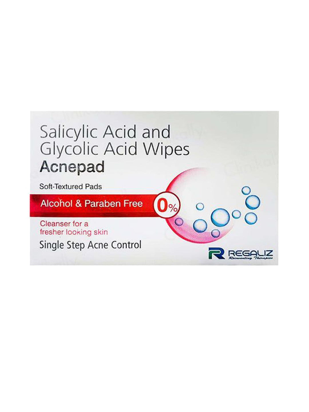 REGALIZ Acnepad Salicylic Acid & Glycolic Acid Wipes - 50 g