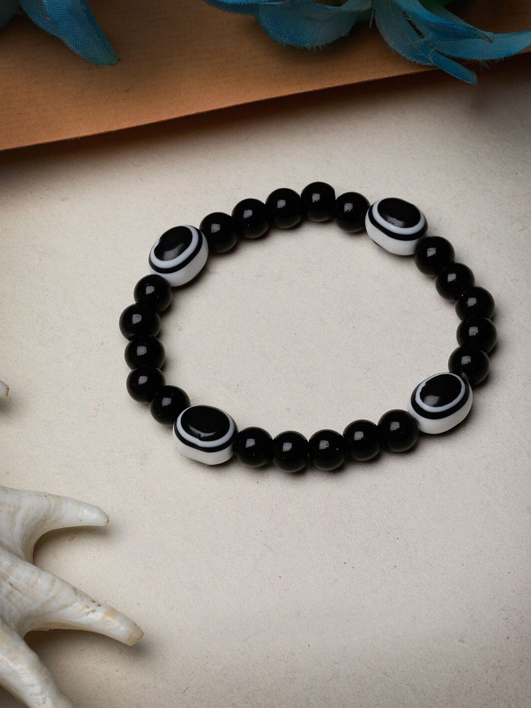 Anouk Evil Eye Crystals Beaded Elasticated Bracelet