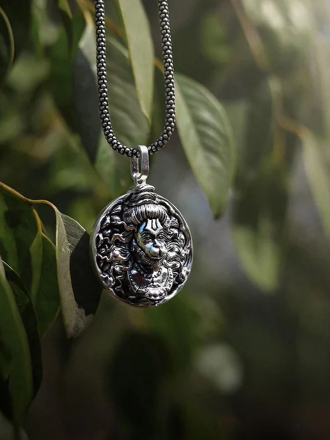 J.S ENTERPRISES Oval Pendants with Chains