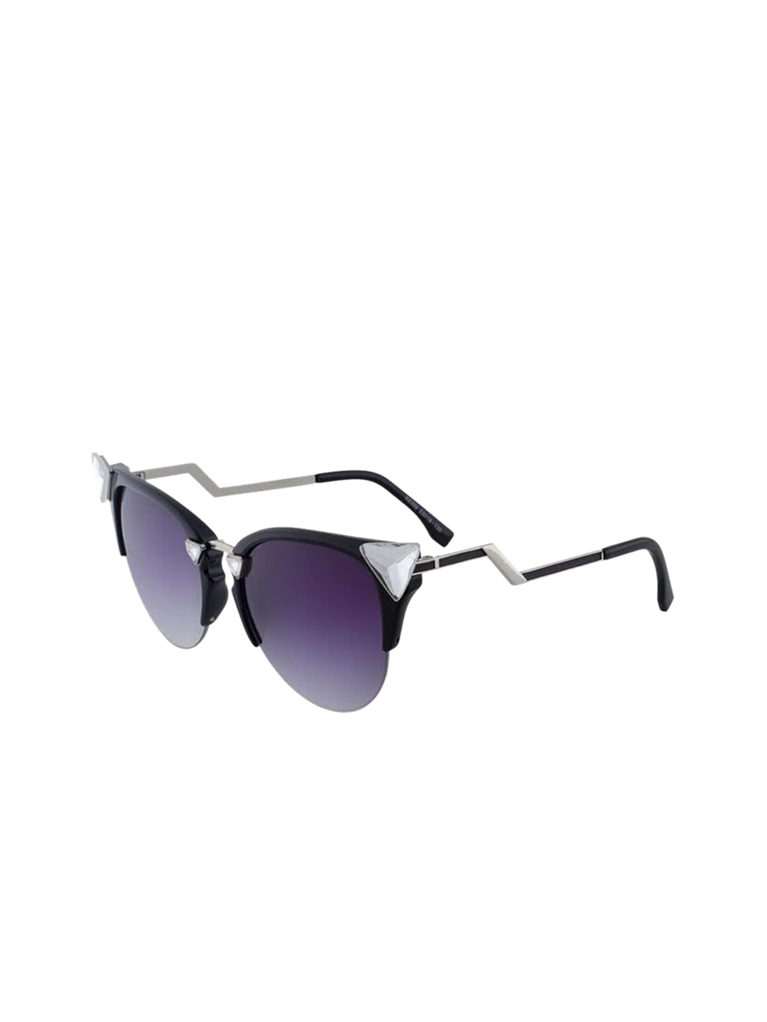 AUGEN Unisex UV Protected Lens Cateye Sunglasses SG-13-Purple-Black