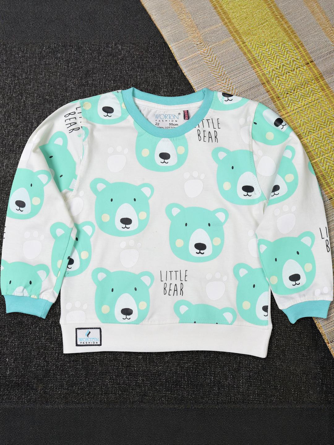 WORTON FASHION Boys Sea Green Shirts